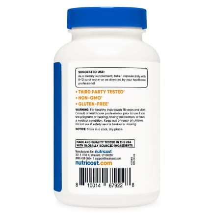 Nutricost Folic Acid Vitamin B9 Capsules - Image 2