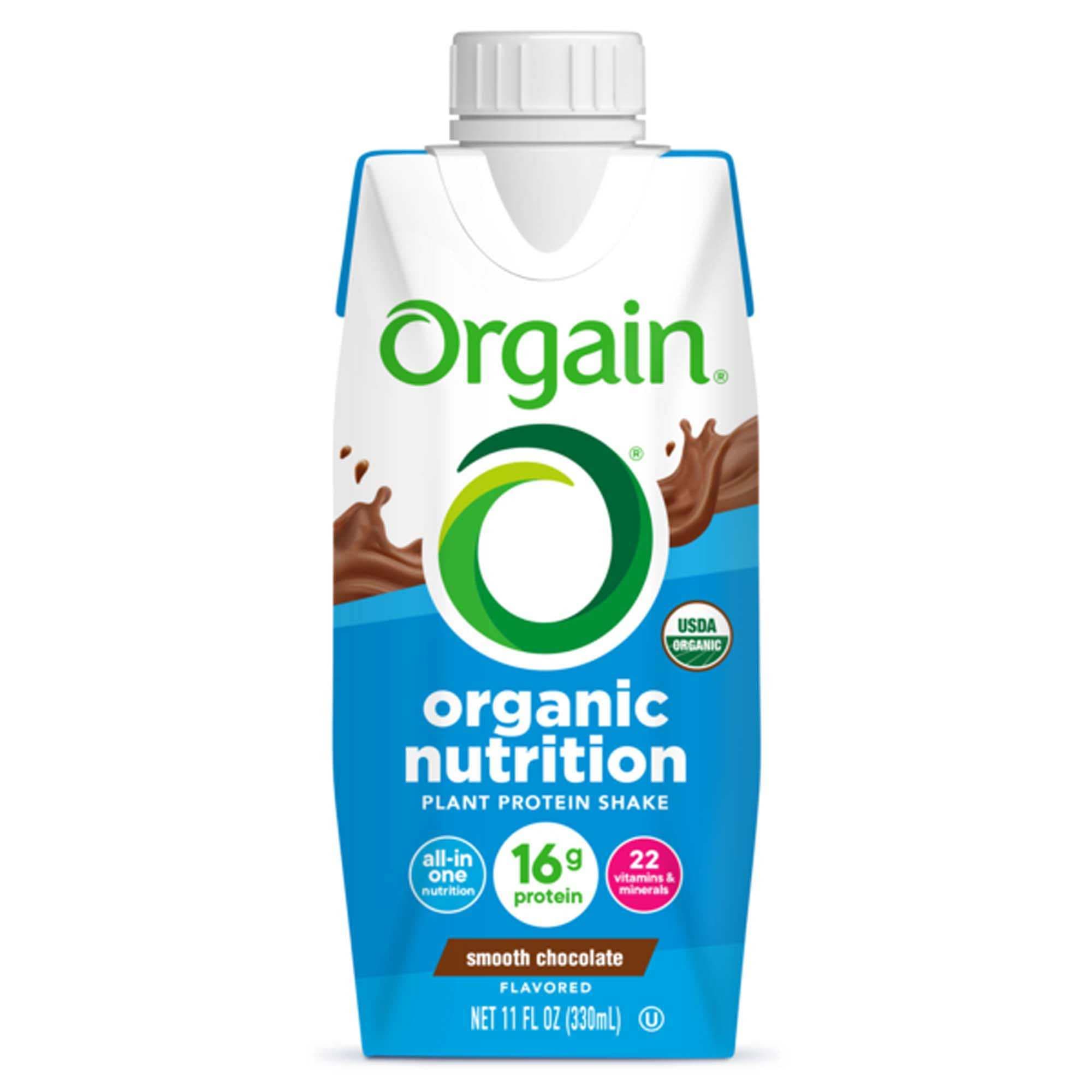 Organic Nutrition Vegan Oral Supplement, Smooth Chocolate Flavor, 11 oz - Each - Image 1