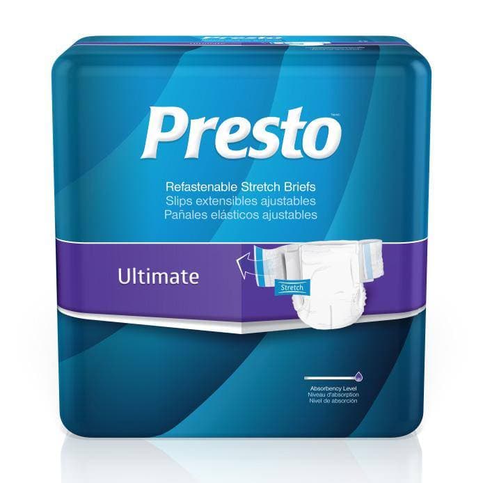 Presto Ultimate Stretch Briefs, Large-Extra Large - Case of 72 - Image 1