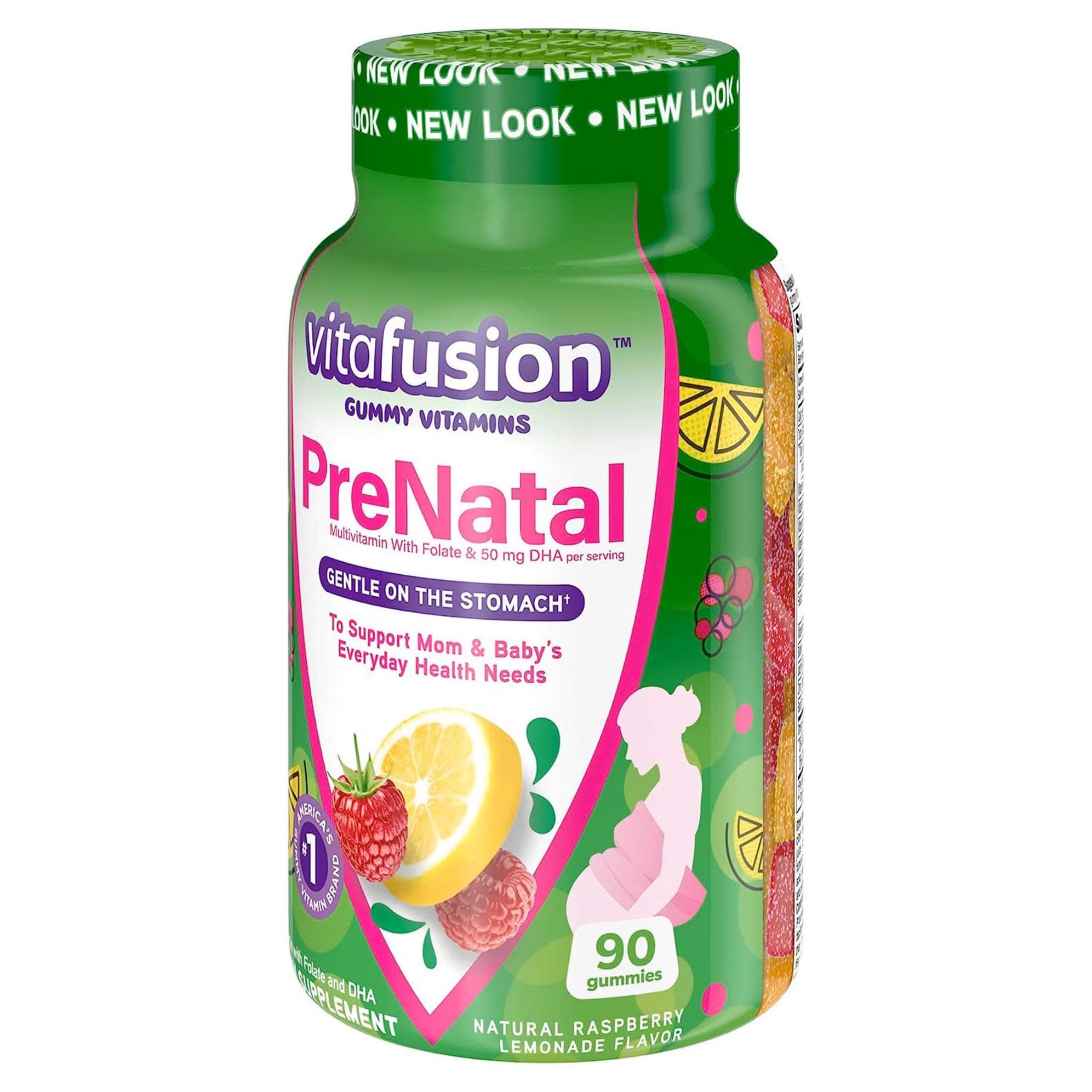Church and Dwight Prenatal Vitamin Gummies, Fruit Flavors - Bottle of 90 - Image 2