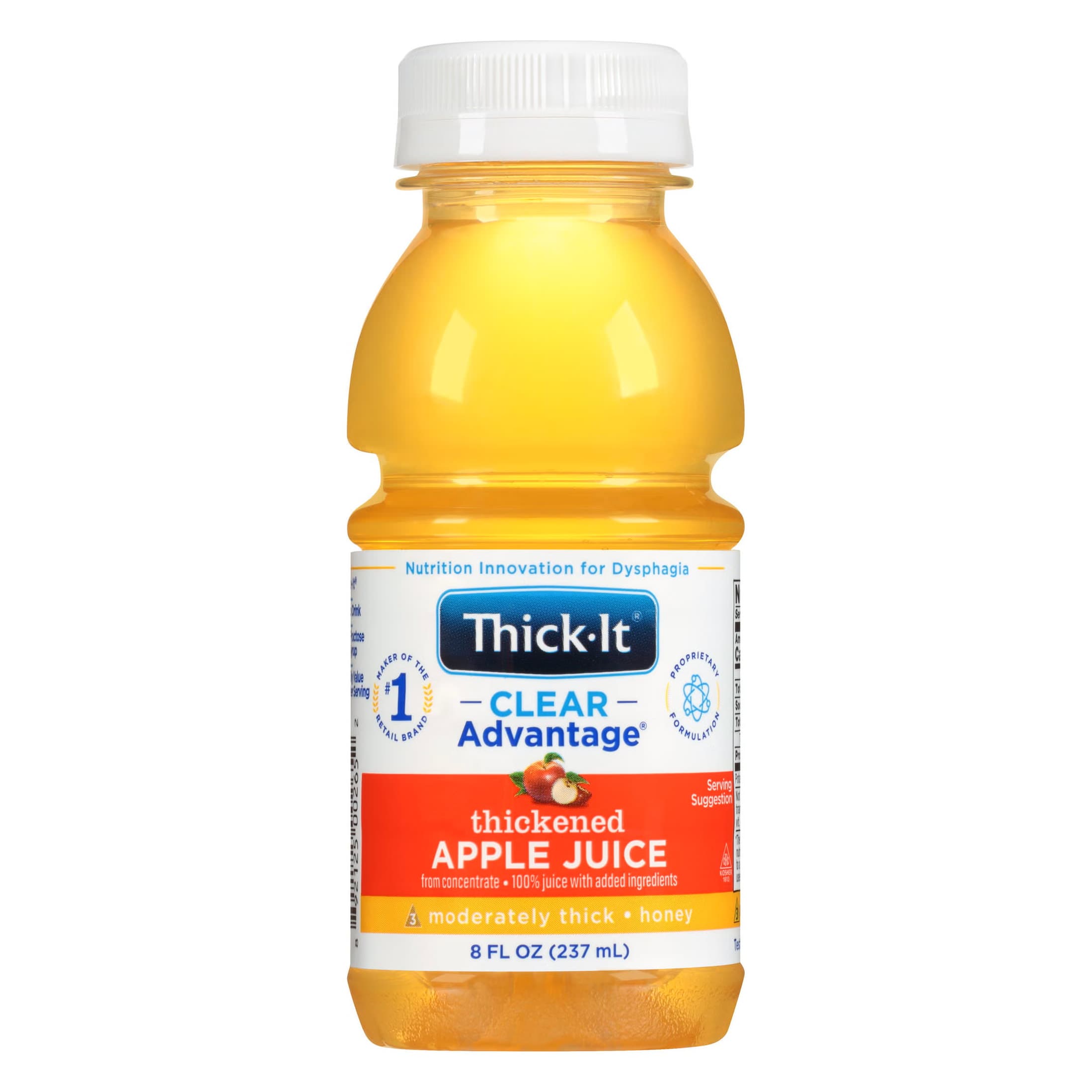 Thick-It Clear Advantage Honey Thickened Beverage, Apple, 8 oz - Case of 24 - Image 1