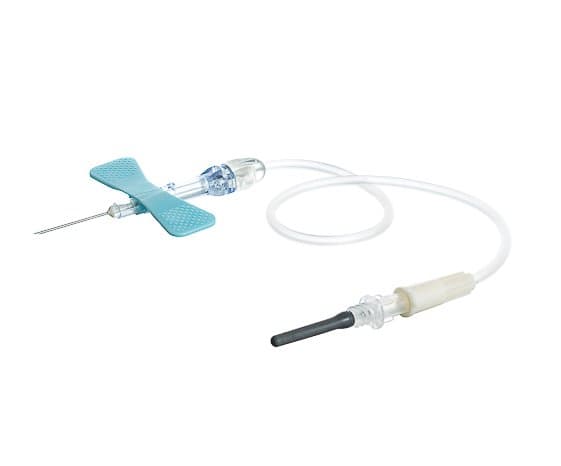 Greiner Bio-One Safety Blood Collection Set with Luer Adapter, 23 Gauge, 3/4 Inch, 7.5 Inch Tubing - Box of 90 - Image 1