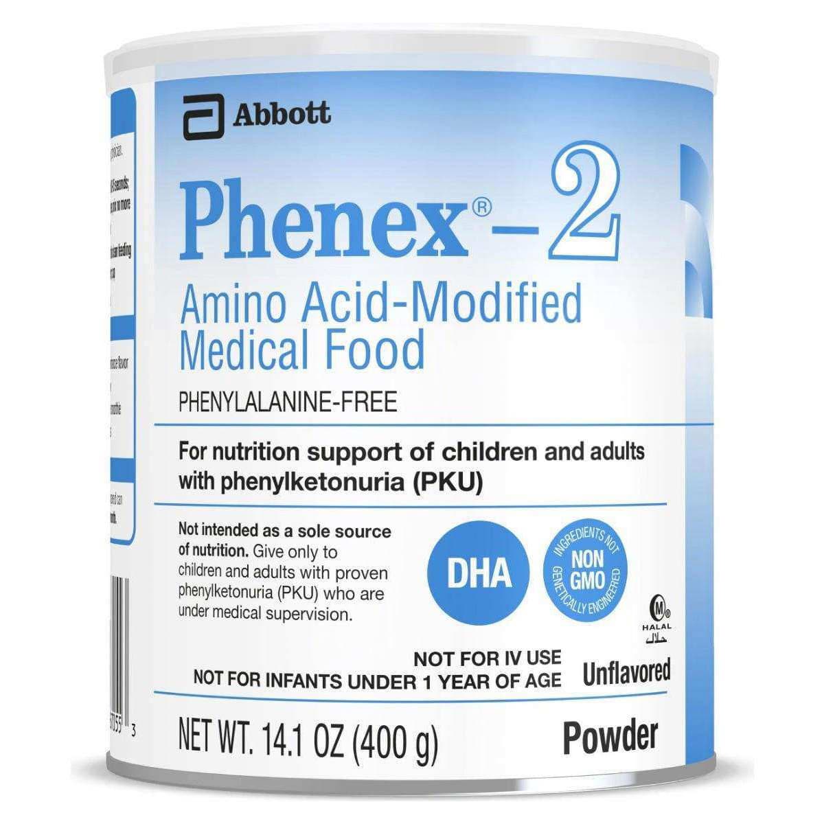 Phenex-2 PKU Oral Supplement, Unflavored, 14.1 oz - Case of 6 - Image 1