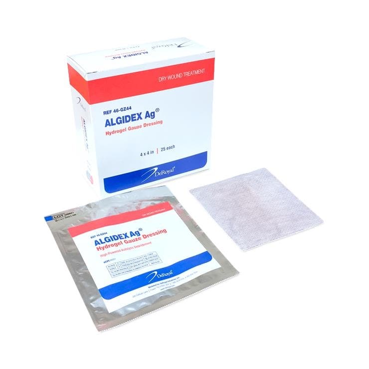 Algidex Ag Wet Gauze Dressing, 4" x 4" - Image 1
