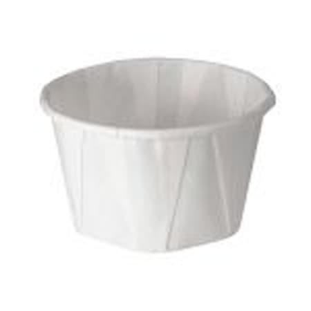 Solo Souffle Cup White Without Graduations Without Handle Hot-Cold, 3.25 oz. - Case of 5000 - Image 1