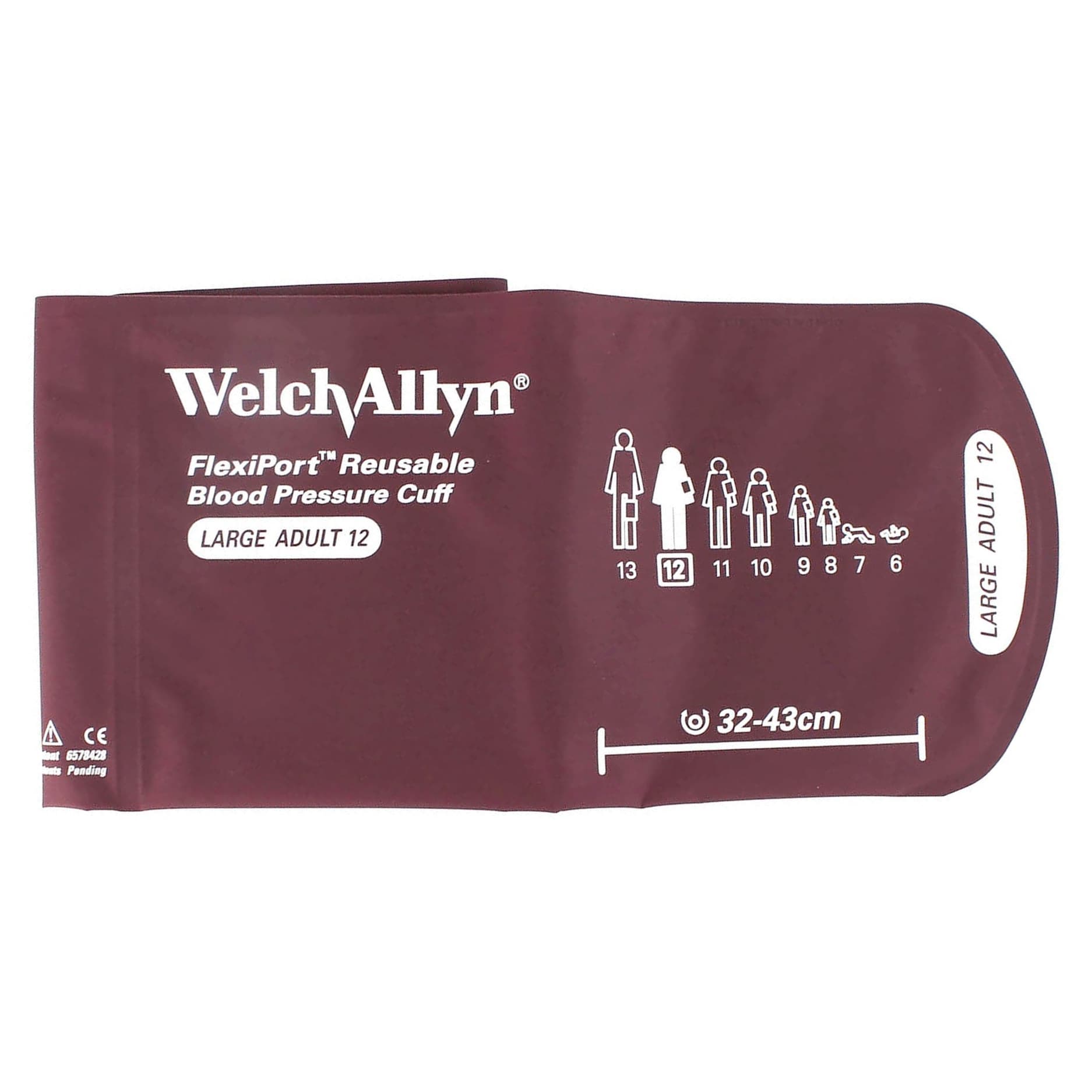 FlexiPort Reusable Adult Blood Pressure Cuff, Large - Image 1
