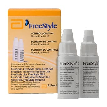 FreeStyle Red Glucose Control Solution, 4 ml - Box of 2 - Image 1