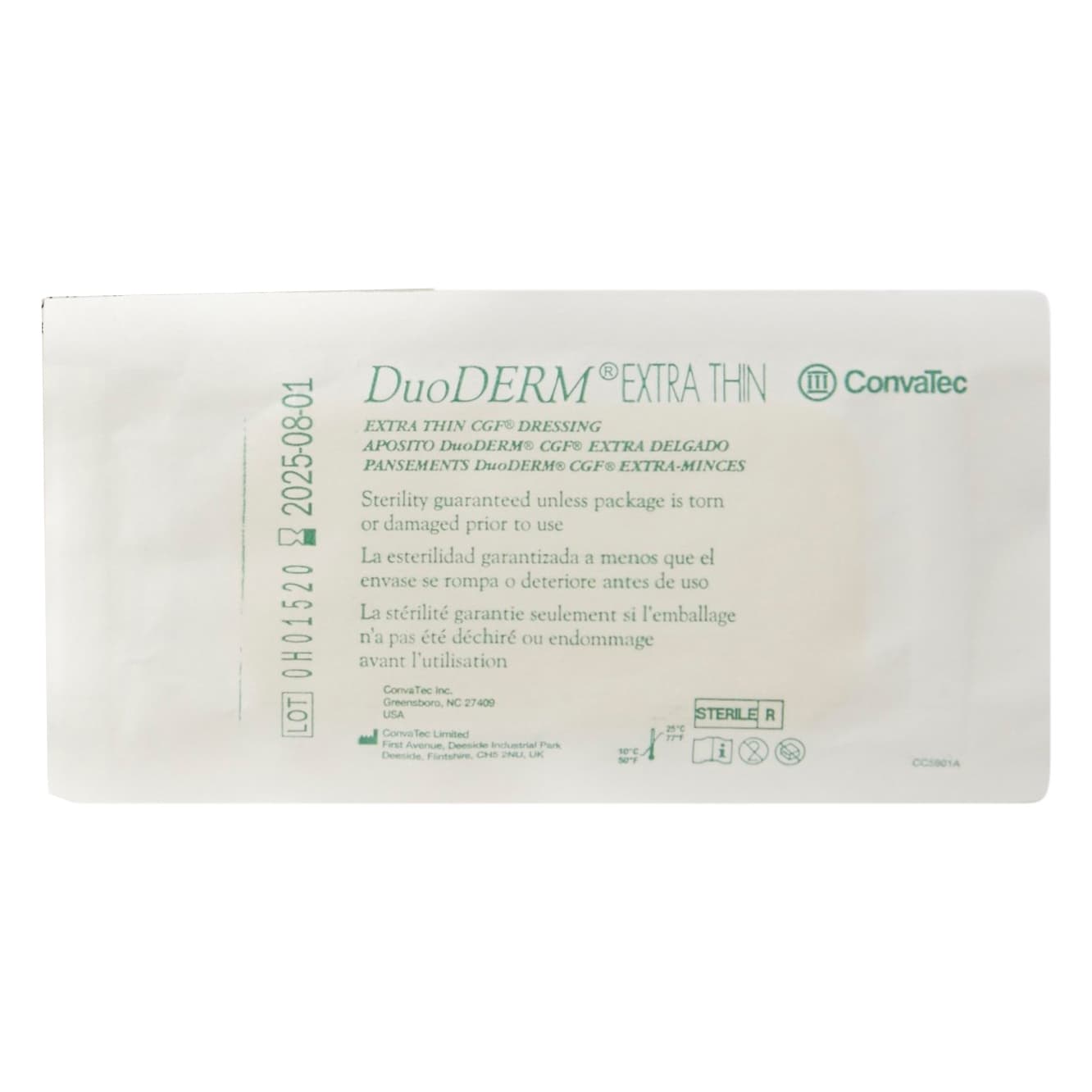 DuoDERM Extra Thin Hydrocolloid Dressing, Rectangle, 2 x 4 Inch - Image 1