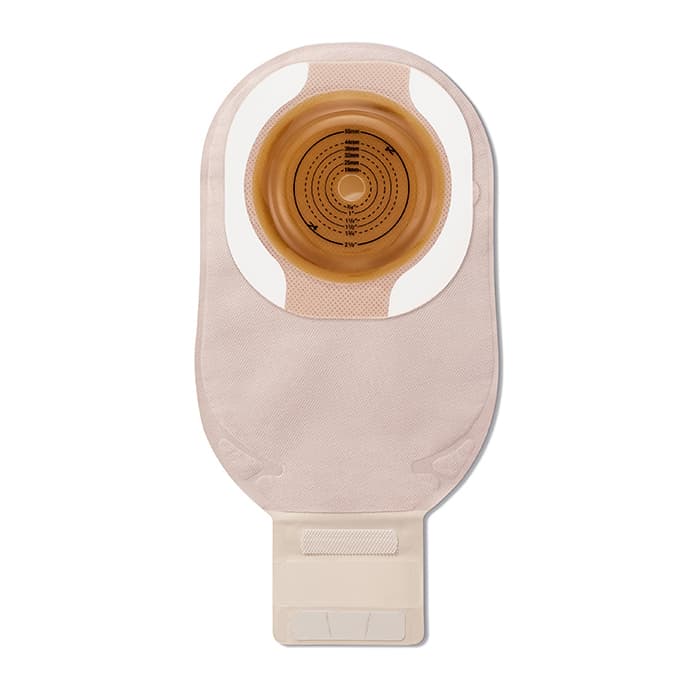 Premier 1-Piece Cut-to-Fit Drainable Pouch with CeraPlus Soft Convex Skin Barrier, Beige, Upto 1 Inch - Each - Image 1