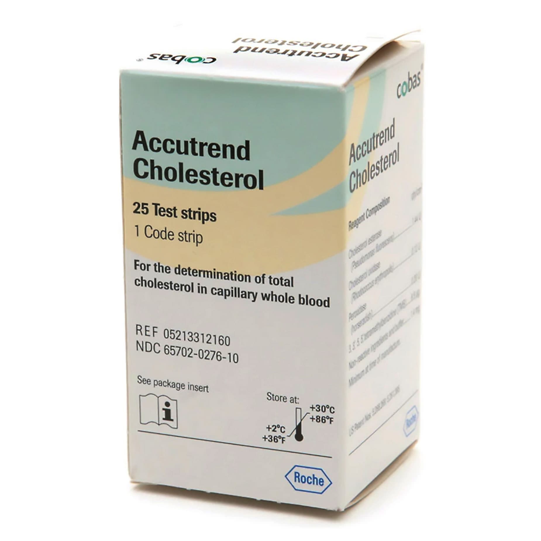 Accutrend Plus Cholesterol Test Strips - Box of 25