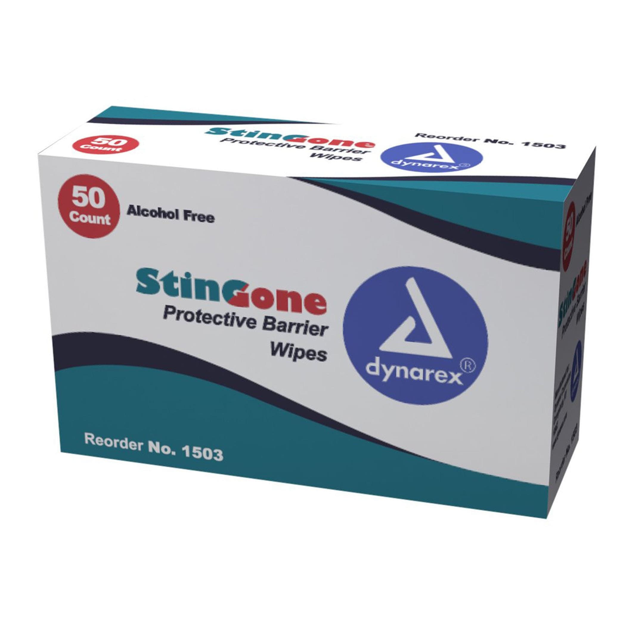 Dynarex StingGone Protective Barrier Wipes, Clear - Image 2
