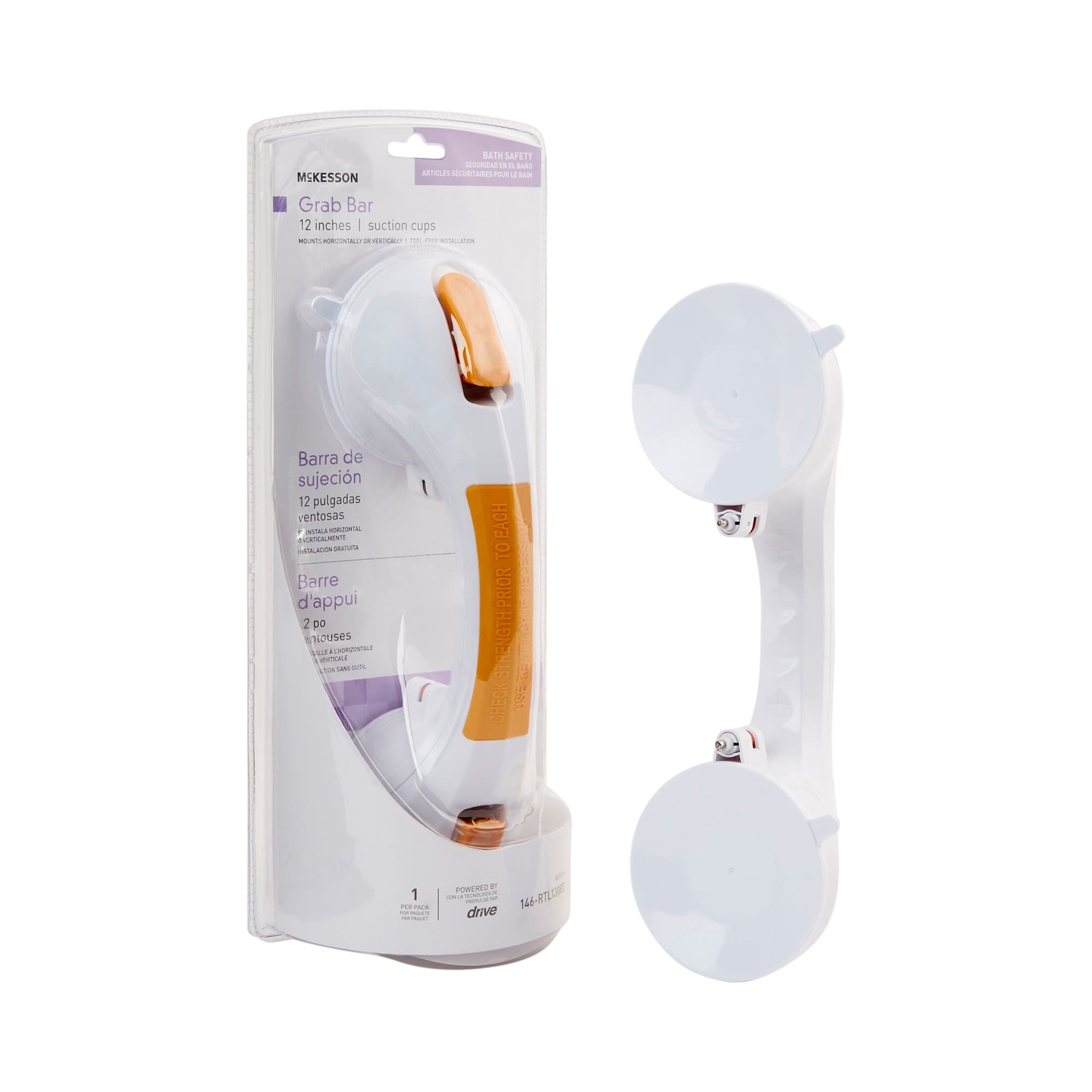 McKesson Plastic Suction-Cup Grab Bar