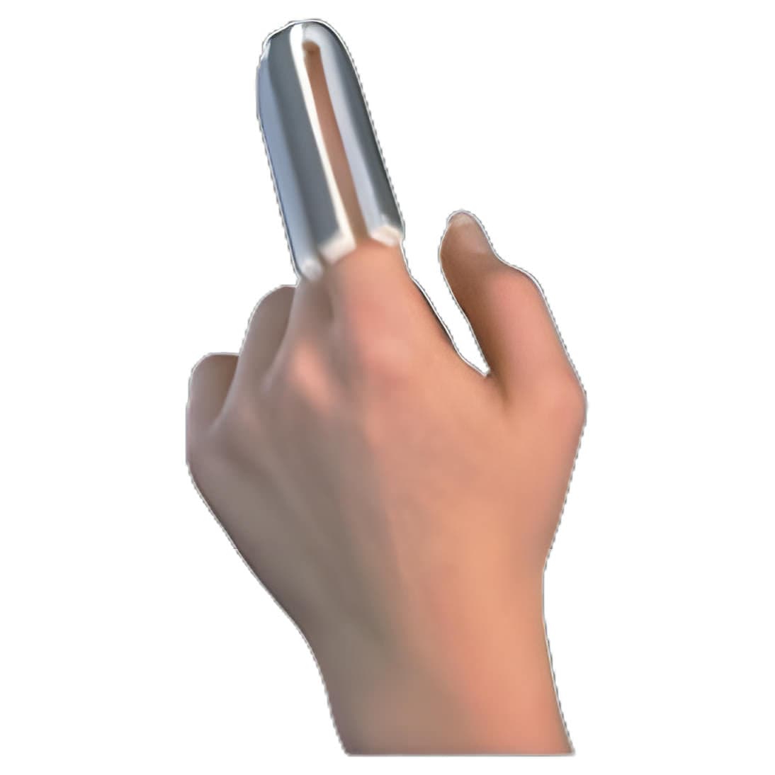 Deroyal Finger Splint For Adult Medium Without Fastening Left or Right Hand, Silver - Box of 12 - Image 1