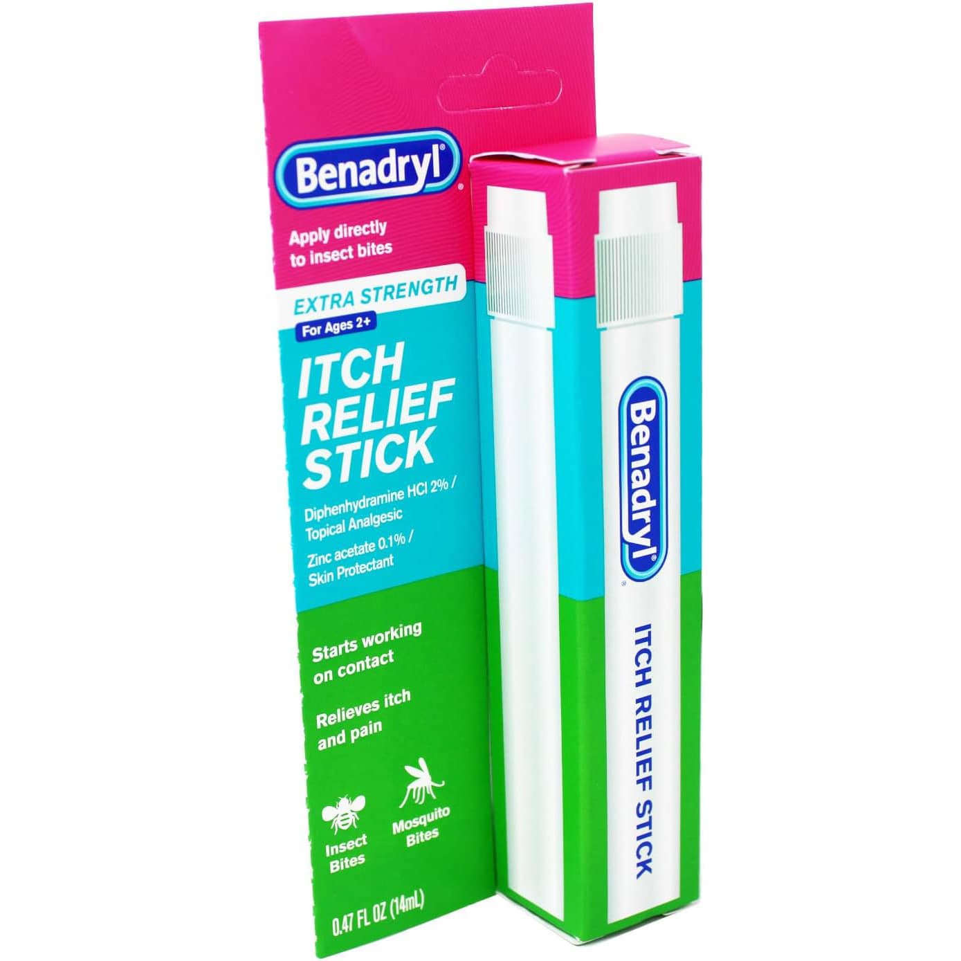 Benadryl Extra Strength Itch Relief Stick, 0.47fl oz