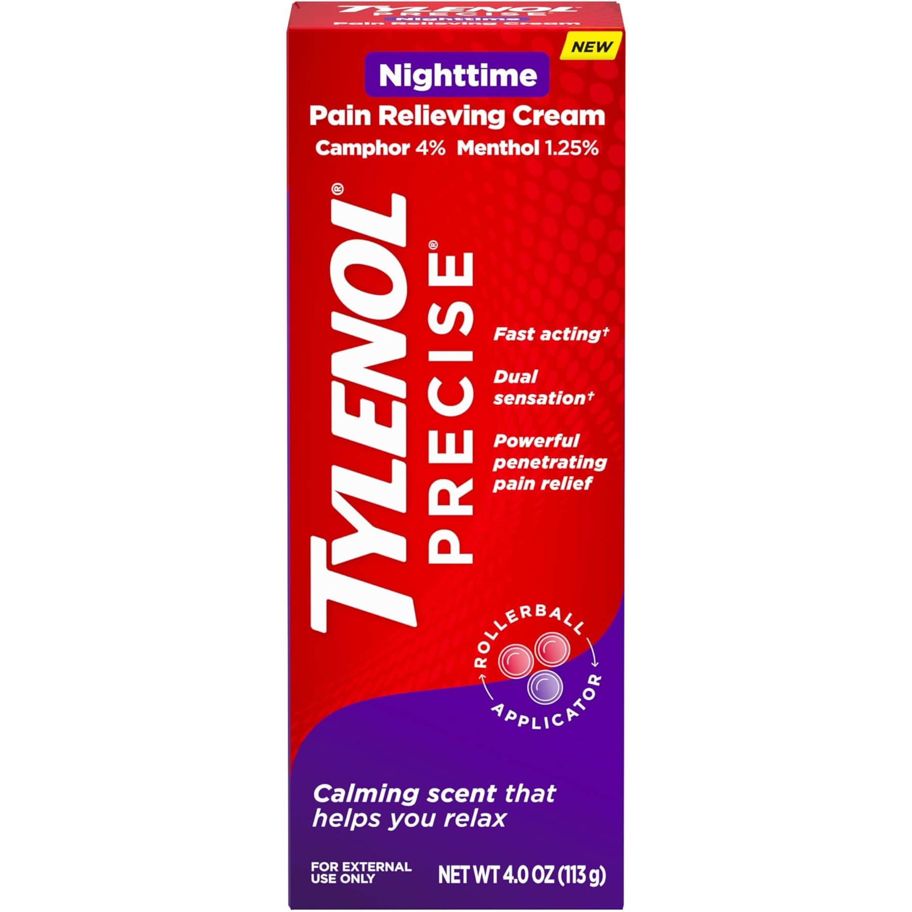 Tylenol Precise Nighttime Pain Relieving Cream, 4 oz - Each - Image 1