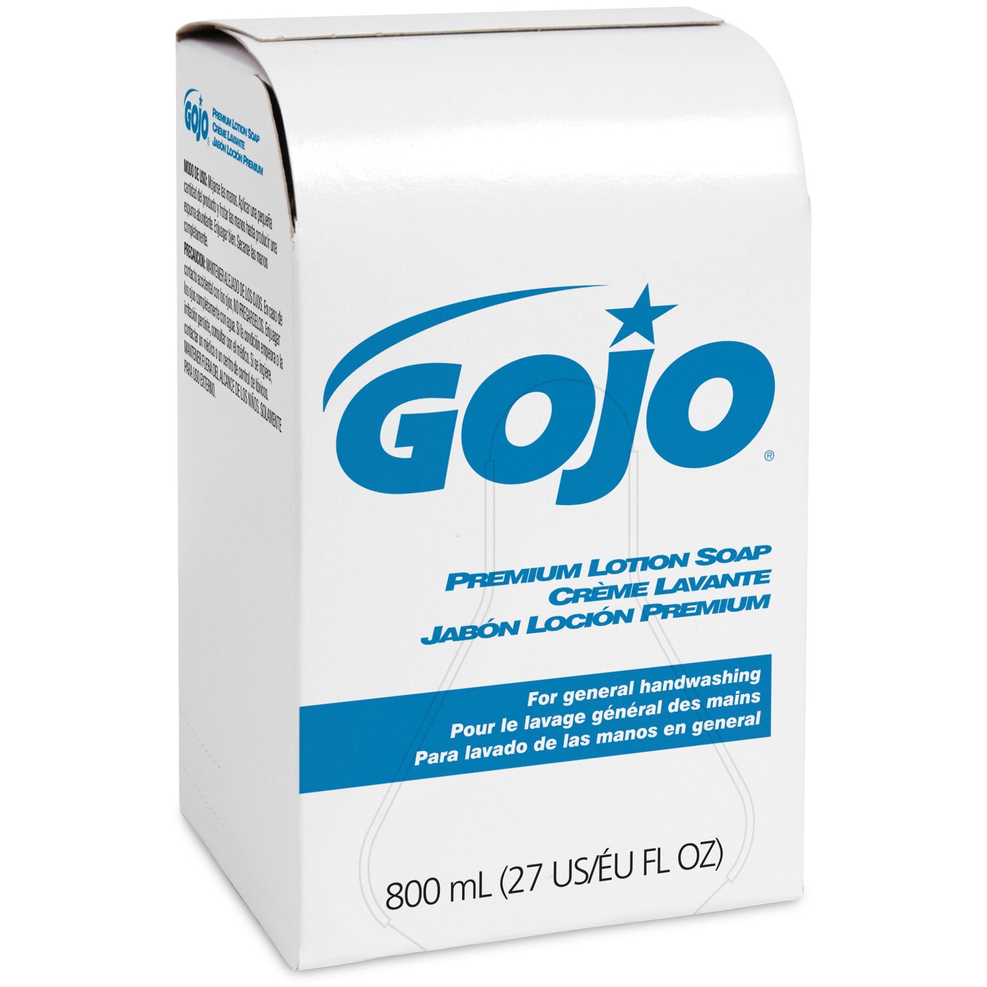 GOJO Premium Lotion Soap Refill, Waterfall Scent, 800 ml - Case of 12 - Image 1