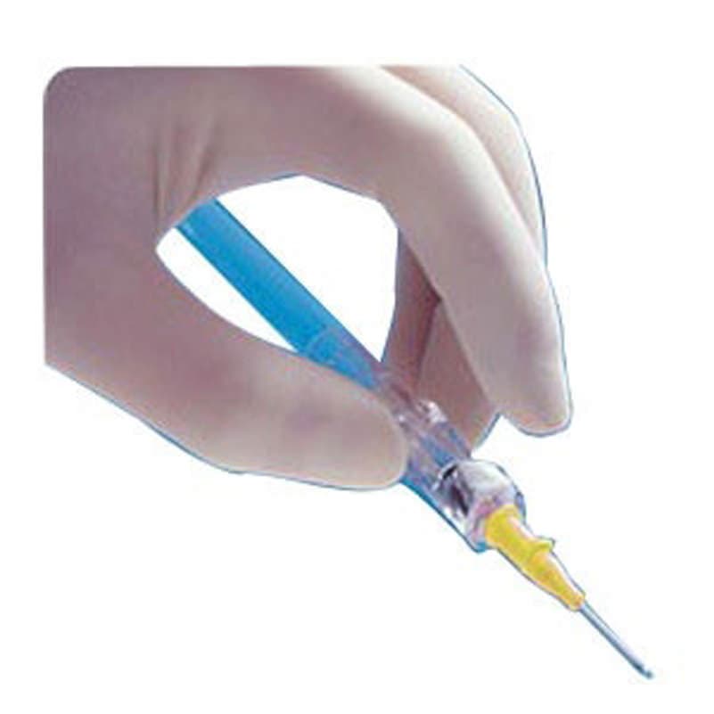 BD Angiocath Peripheral IV Catheter, Stright Hub, Yellow, 24 Gauge, 0.75 Inch - Box of 50 - Image 1