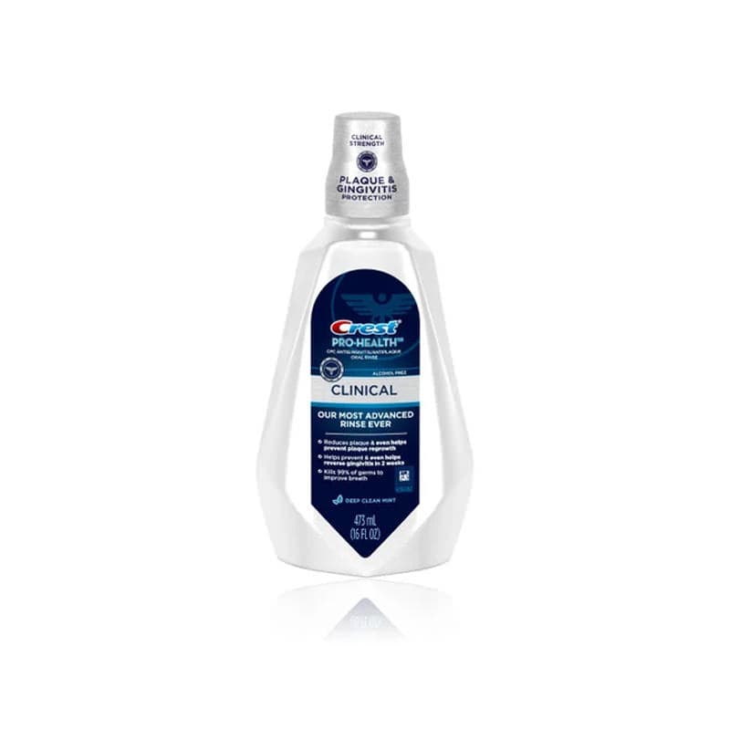 Crest Clinical Rinse Mouthwash, 16 oz - Case of 4 - Image 1