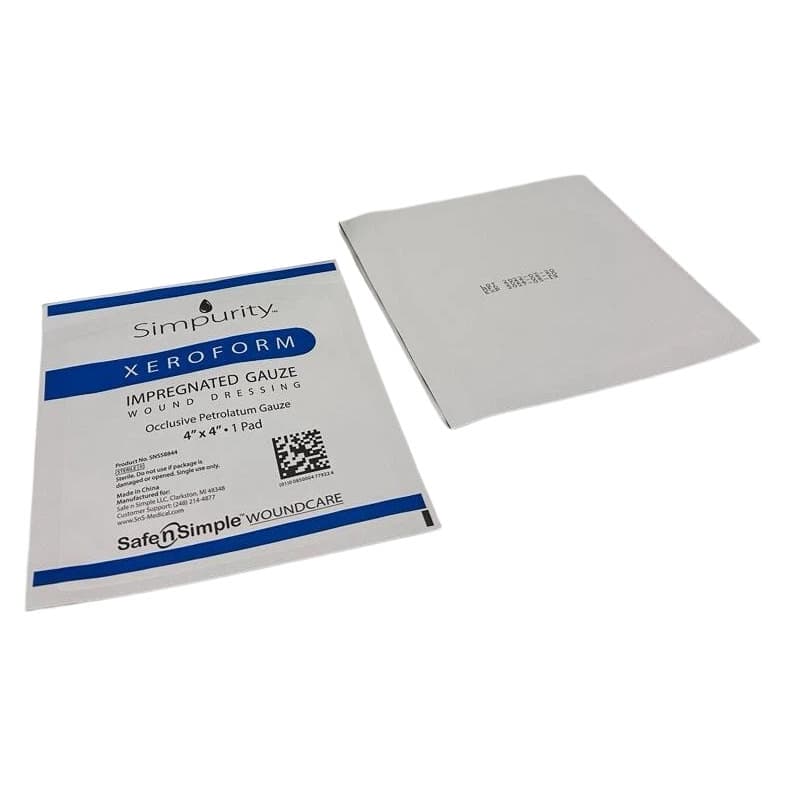 Simpurity XeroForm Petrolatum Impregnated Gauze Wound Dressing - Image 7