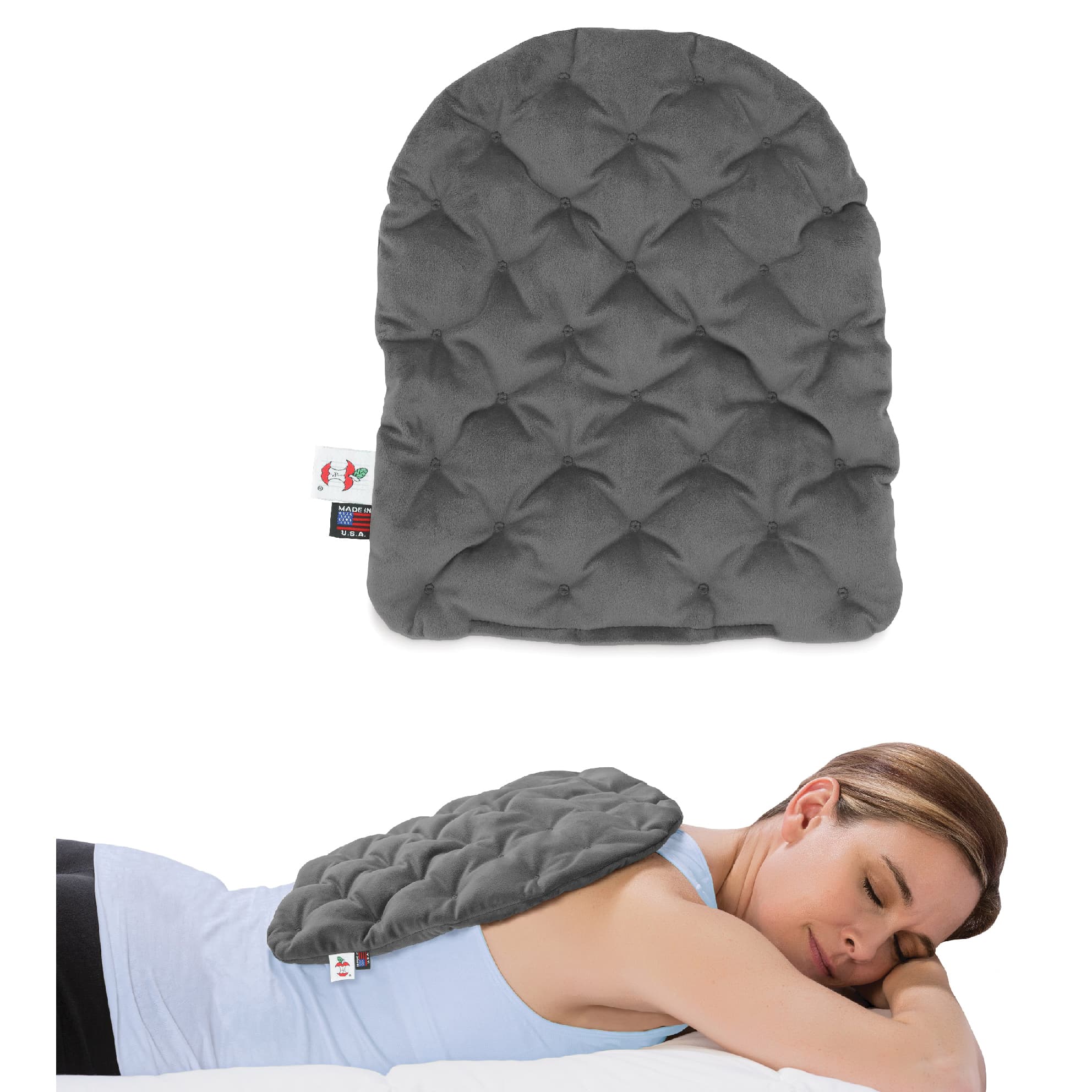 MicroBeads Moist Heat Therapy Pack, Gray, Large, 11 x 14 Inch - Image 1