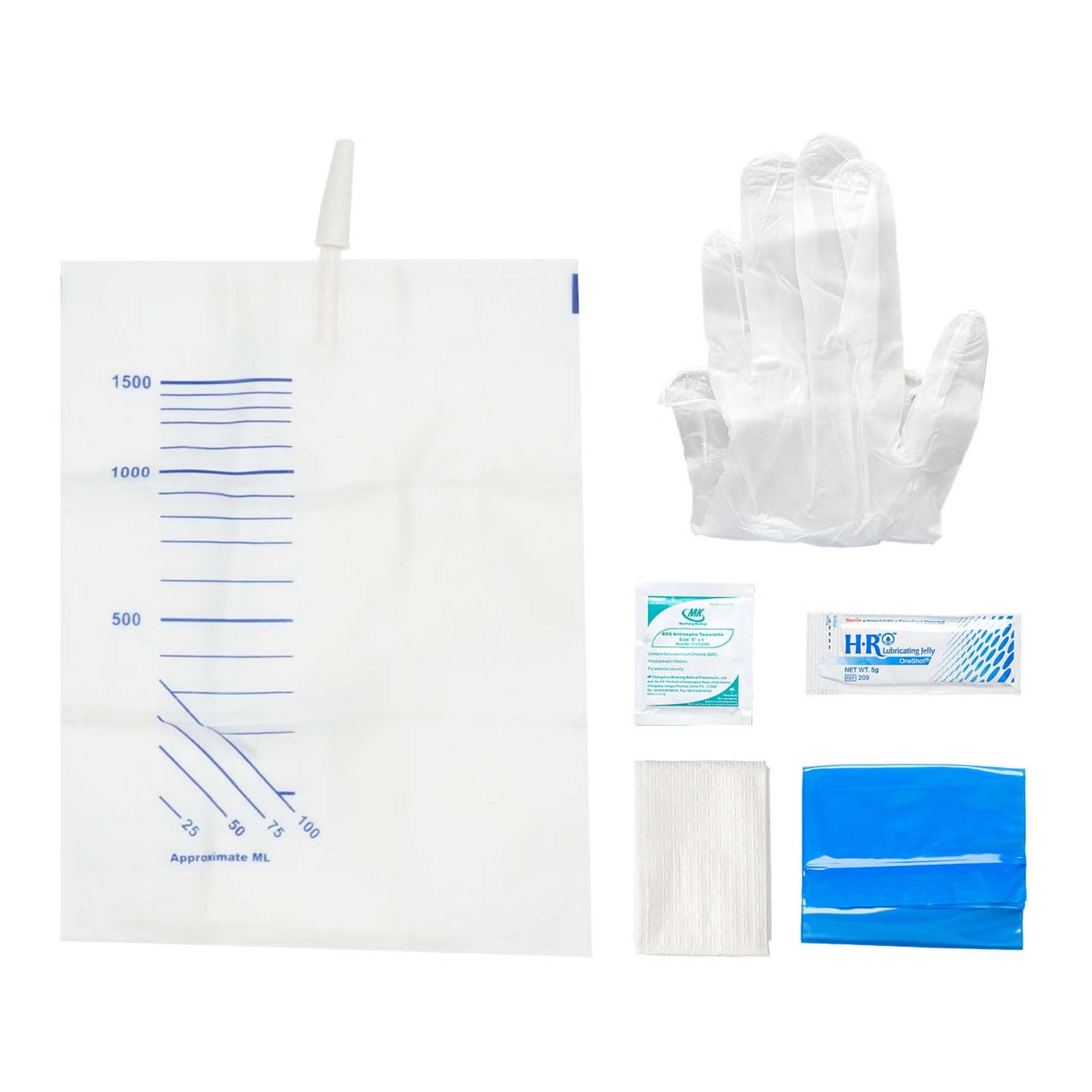 TruCath Intermittent Catheter Insertion Kits with Drainage Bag - Each - Image 1