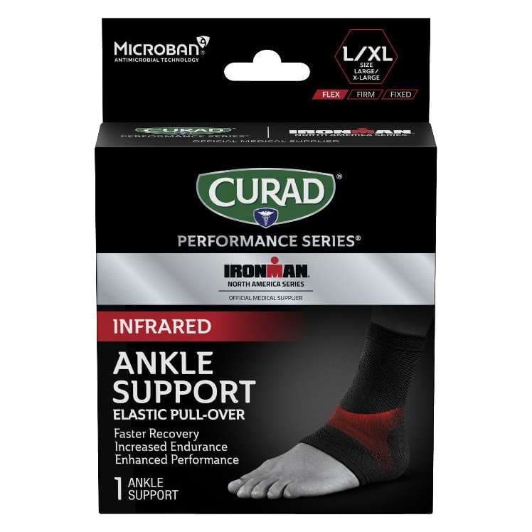 Curad Performance Series Ironman Infrared Elastic Ankle Support, Large-Extra Large - Each - Image 1