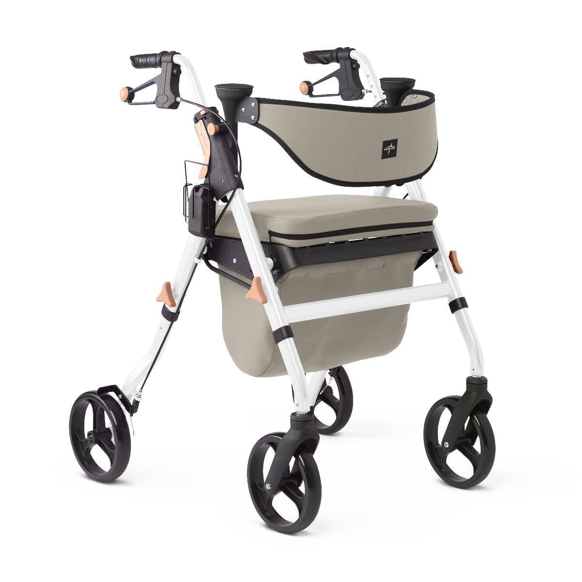 Medline Empower Rollator Walker with Padded Backrest - Image 3