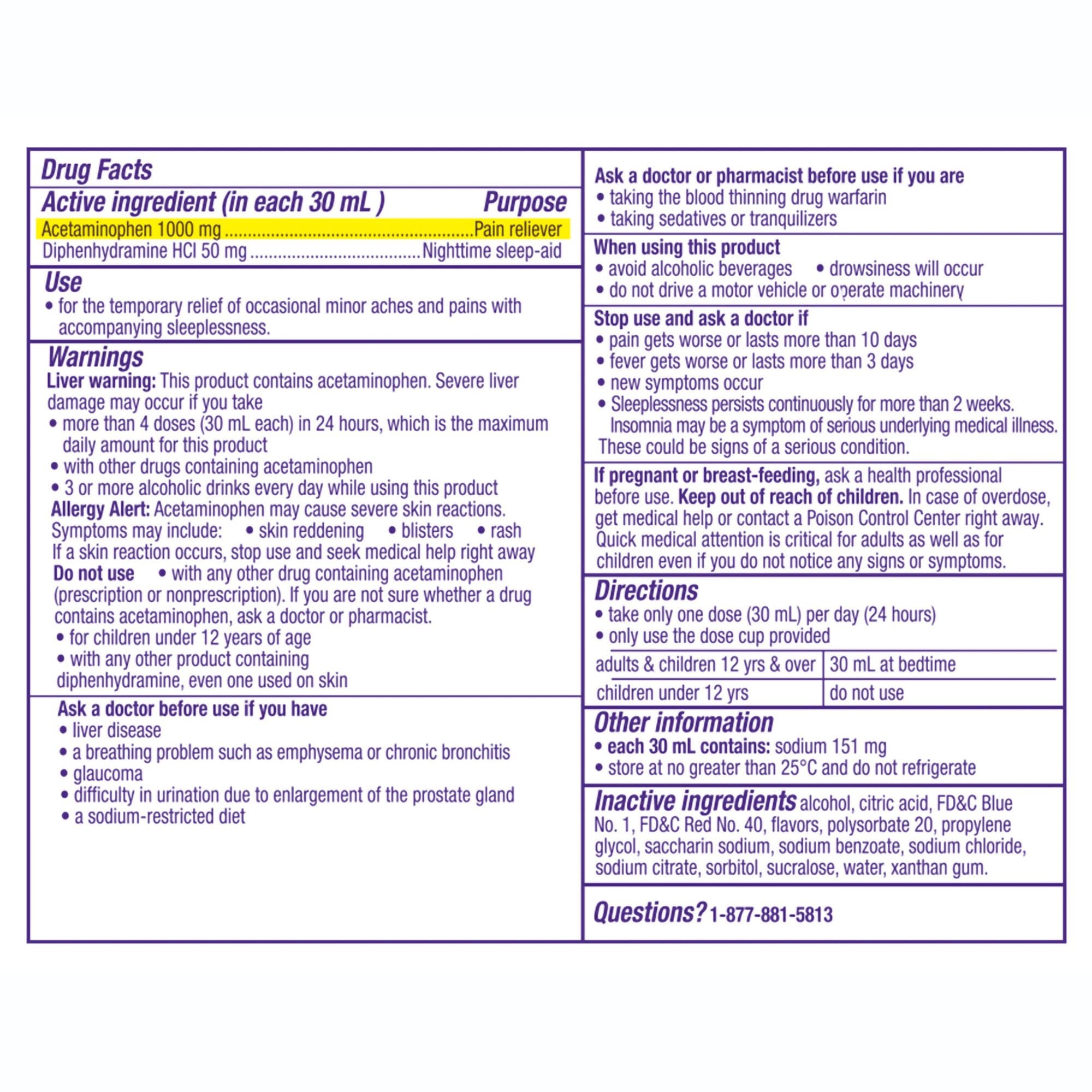 Vicks ZzzQuil Night Pain Reliever Liquid, 12 oz - Each - Image 2