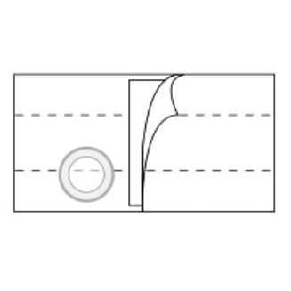 Nu-Hope Nu-Form 7" Ostomy Support Belt, White, Large, Right - Image 1