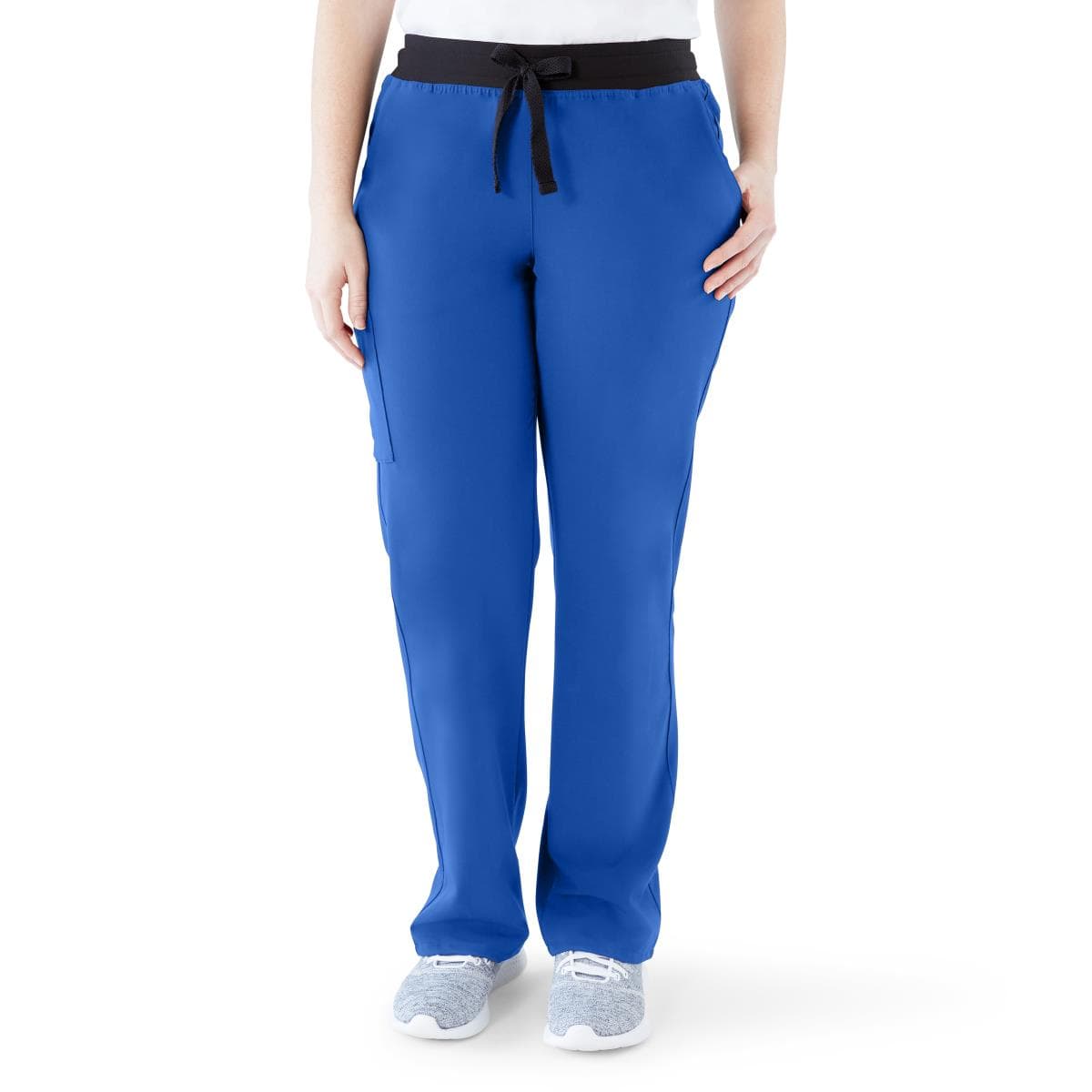 Medline Varick AVE Women's Petite Scrub Pant, Royal Blue, 3XLarge - Image 1