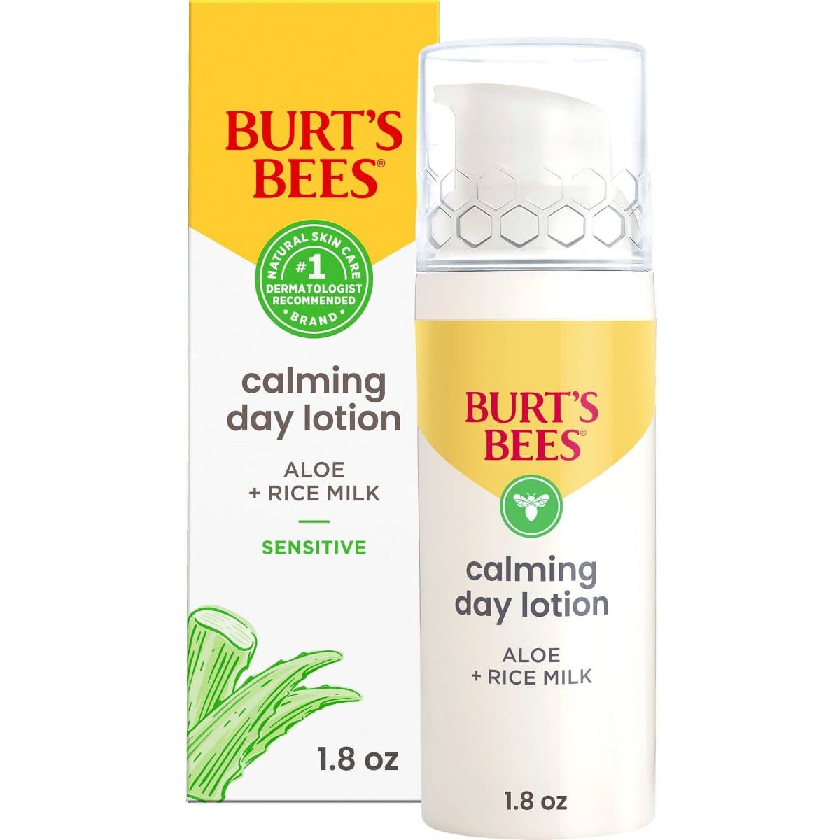 Burt's Bees Calming Daily Face Moisturizer for Sensitive Skin, 1.8 oz