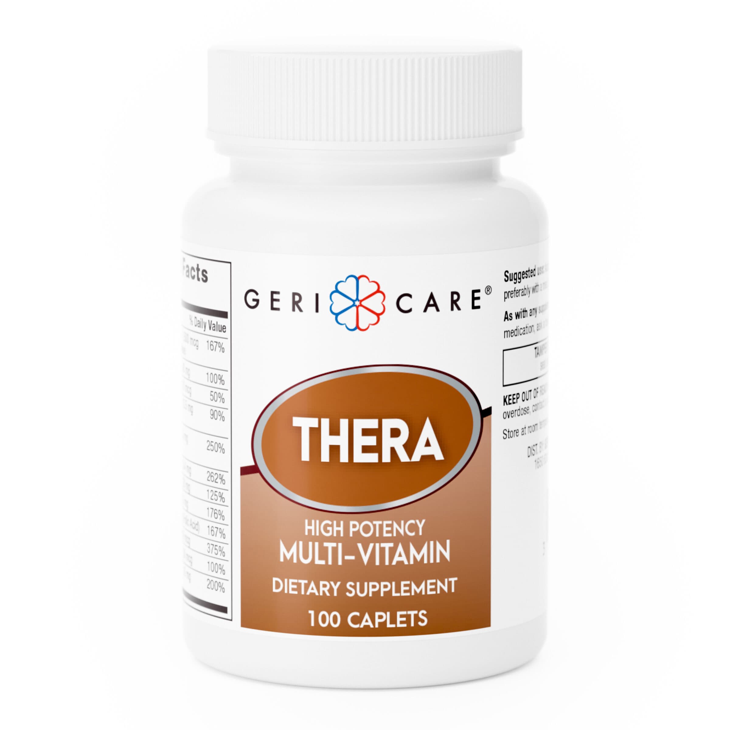 Geri-Care Thera High Potency Multivitamin Tablets - Bottle of 100 Tablets - Image 1