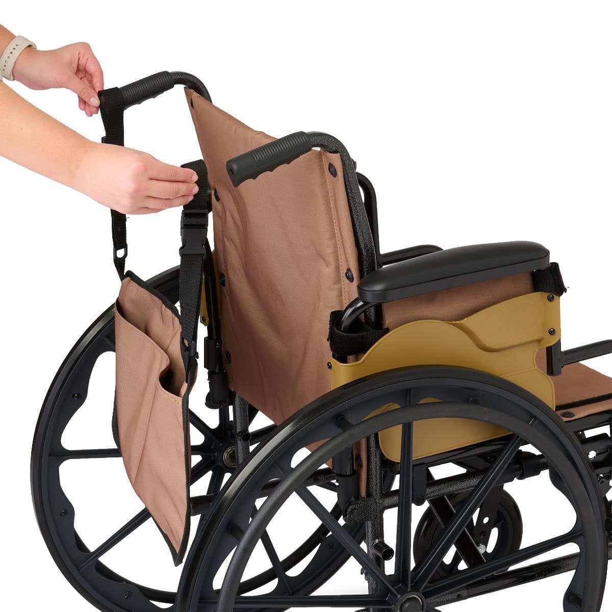 Medline K3 Guardian 18" Wide Wheelchair with Desk-Length Arms and Swing-Away Footrests - Image 2