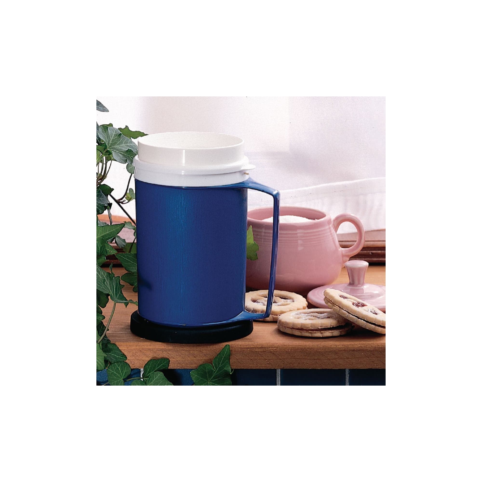 Sammons Preston Weighted Cup with Lid, 12Oz, Easy to Grasp - Each - Image 2