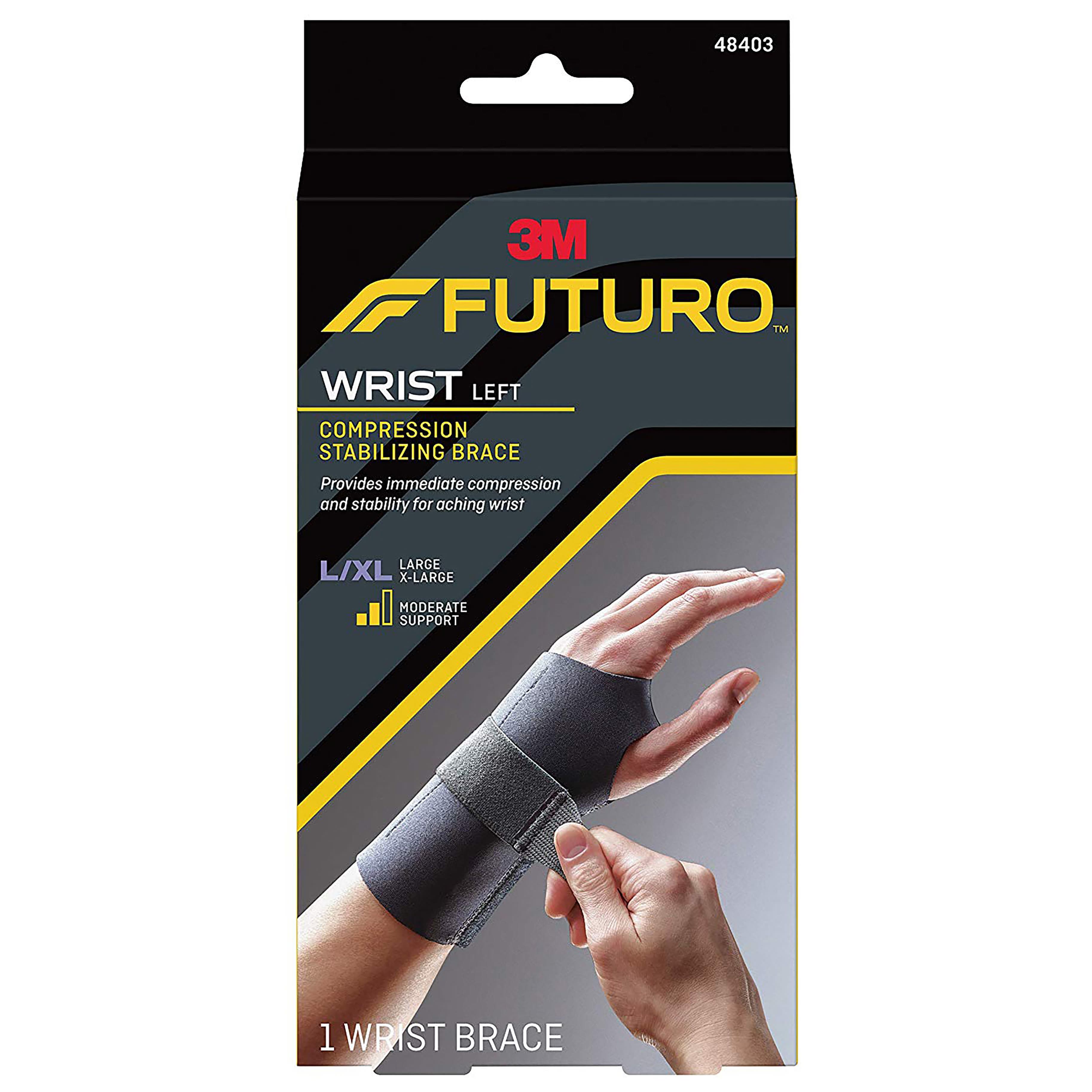 3M FUTURO Compression Stabilizing Wrist Brace Left Hand, Large-Xlarge - Each - Image 1