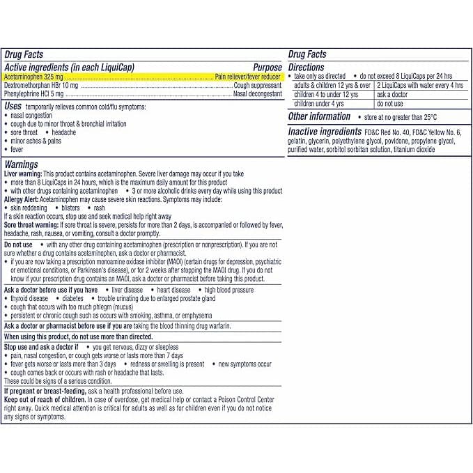 Vicks DayQuil Cold and Flu Liquicaps - 48 count - Image 6