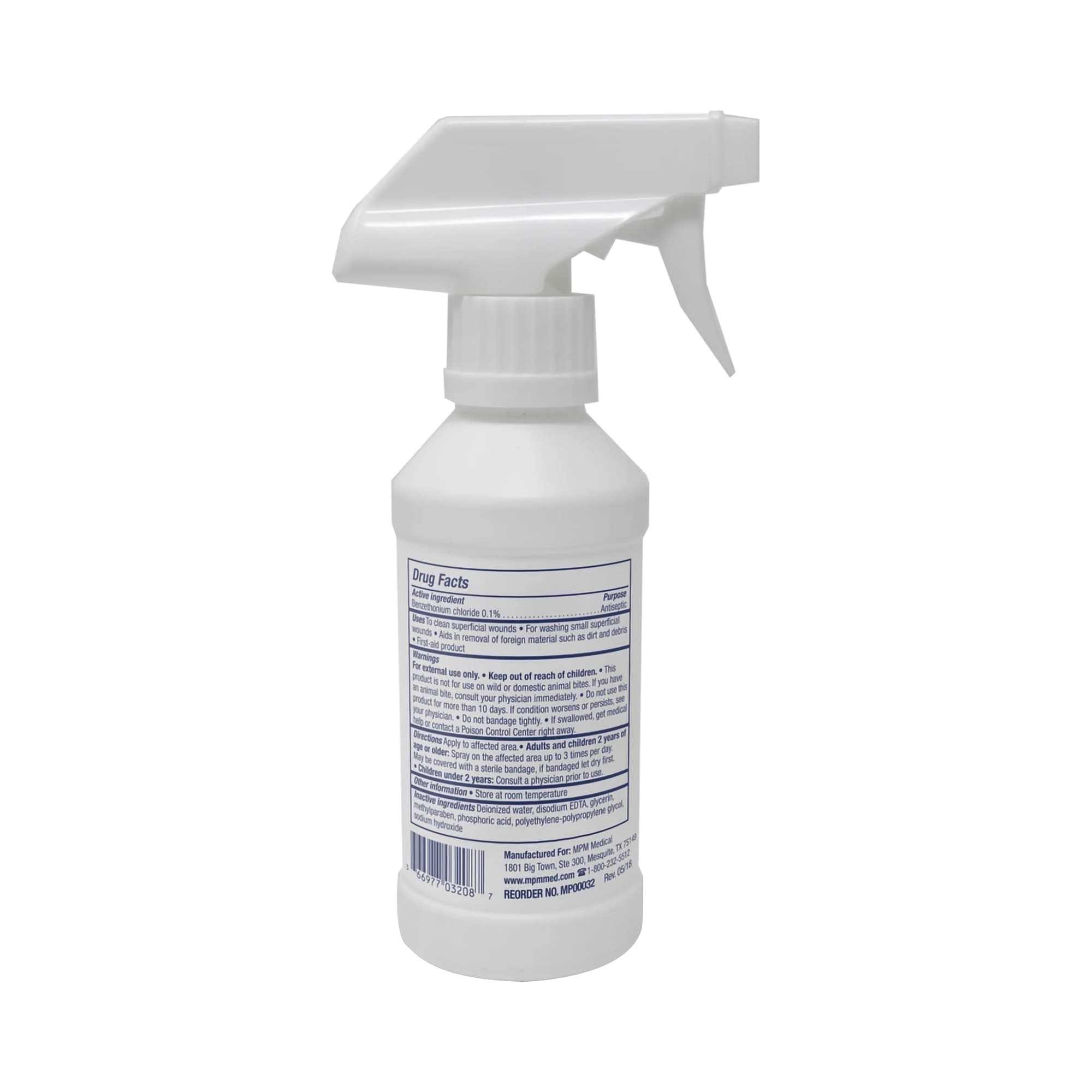 MPM Medical Antiseptic Wound & Skin Cleanser 8Oz Spray Bottle - Image 1
