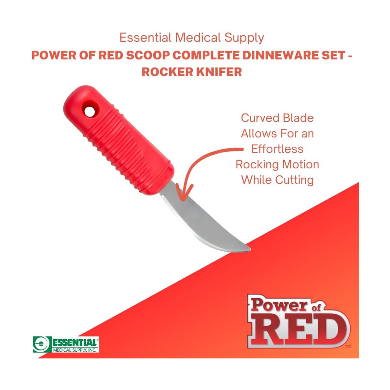 Essential Medical Supply Power of Red Rocker Knife - Each - Image 2