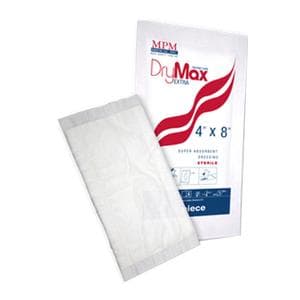 MPM Medical DryMax Extra Super Absorbent Dressing, 4" x 8" - Box of 10 - Image 1