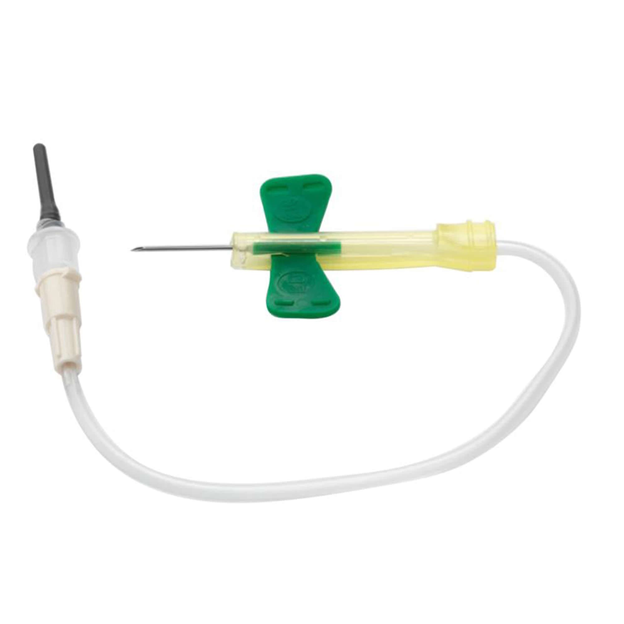 BD Vacutainer Safety-Lok Blood Collection Set, 12 Inch, 21 Gauge, Green - Box of 50 - Image 1