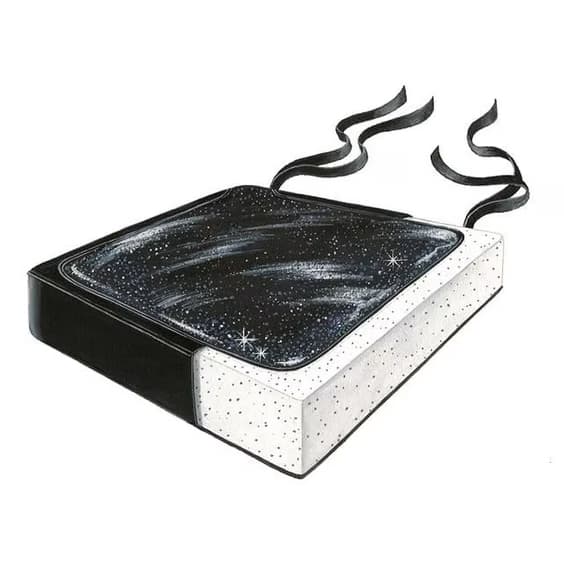 Skil-Care Noninflatable Foam and Gel Seat Cushion, Tie Fastened