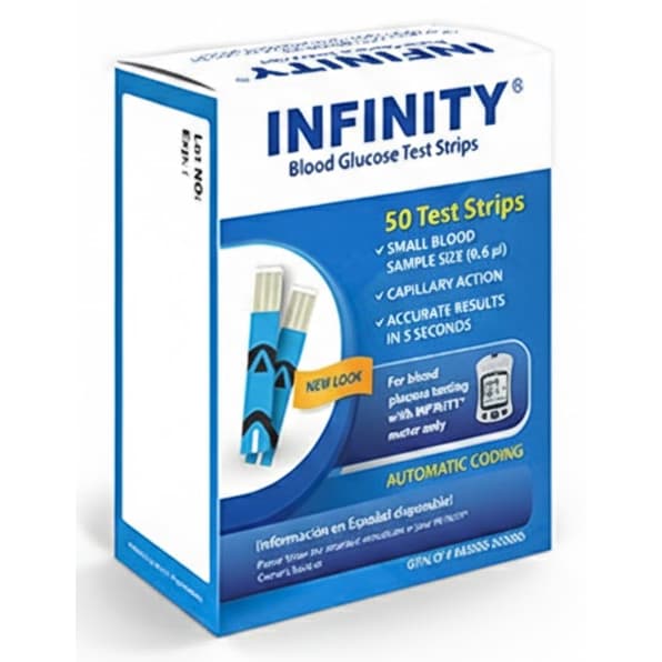 US Diagnostics Infinity Blood Glucose Test Strips - Box of 50