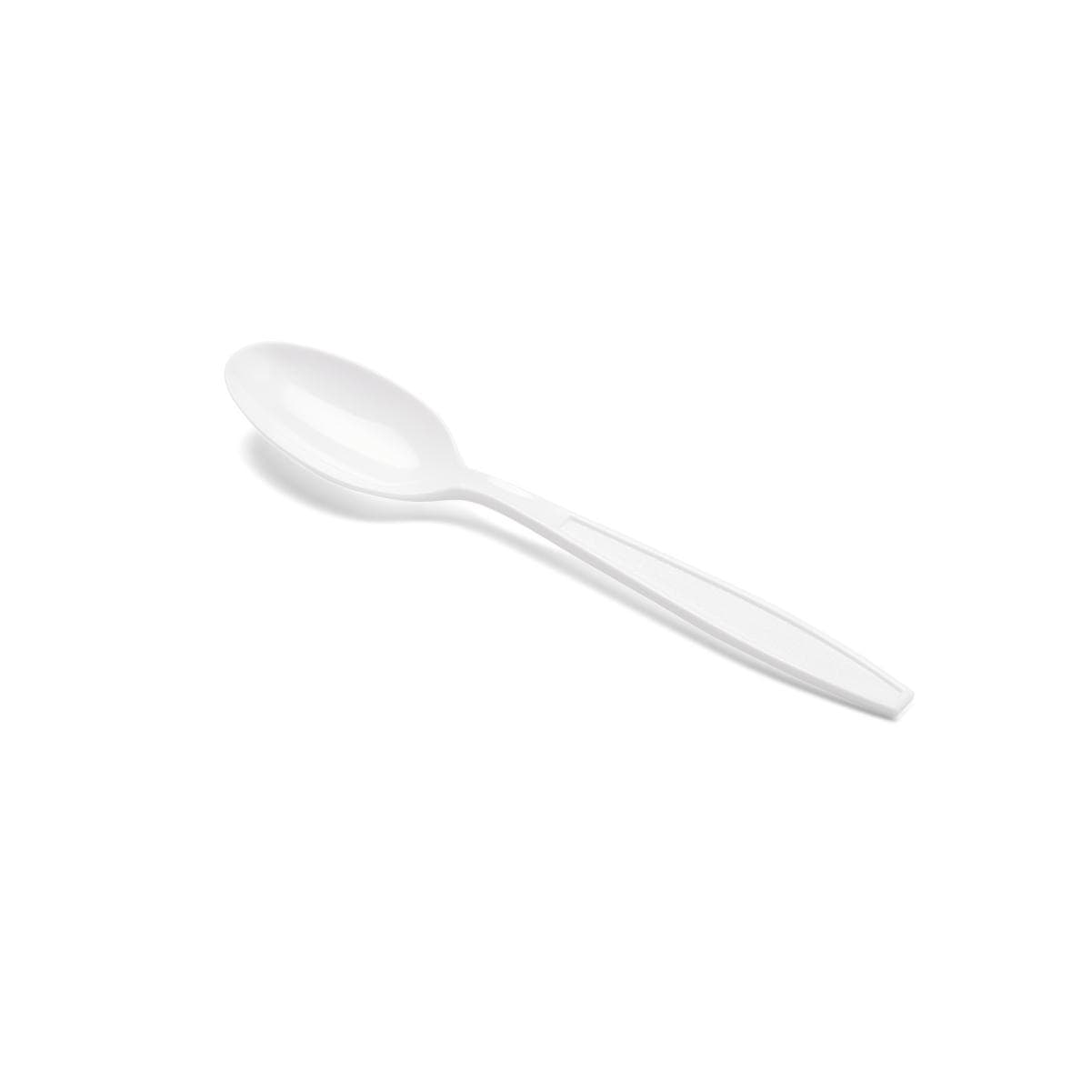 Medline Disposable White Plastic Spoons - Image 2