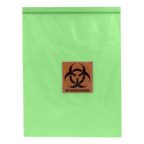 RD Plastics Specimen Transport Bag, Black-Orange Legend