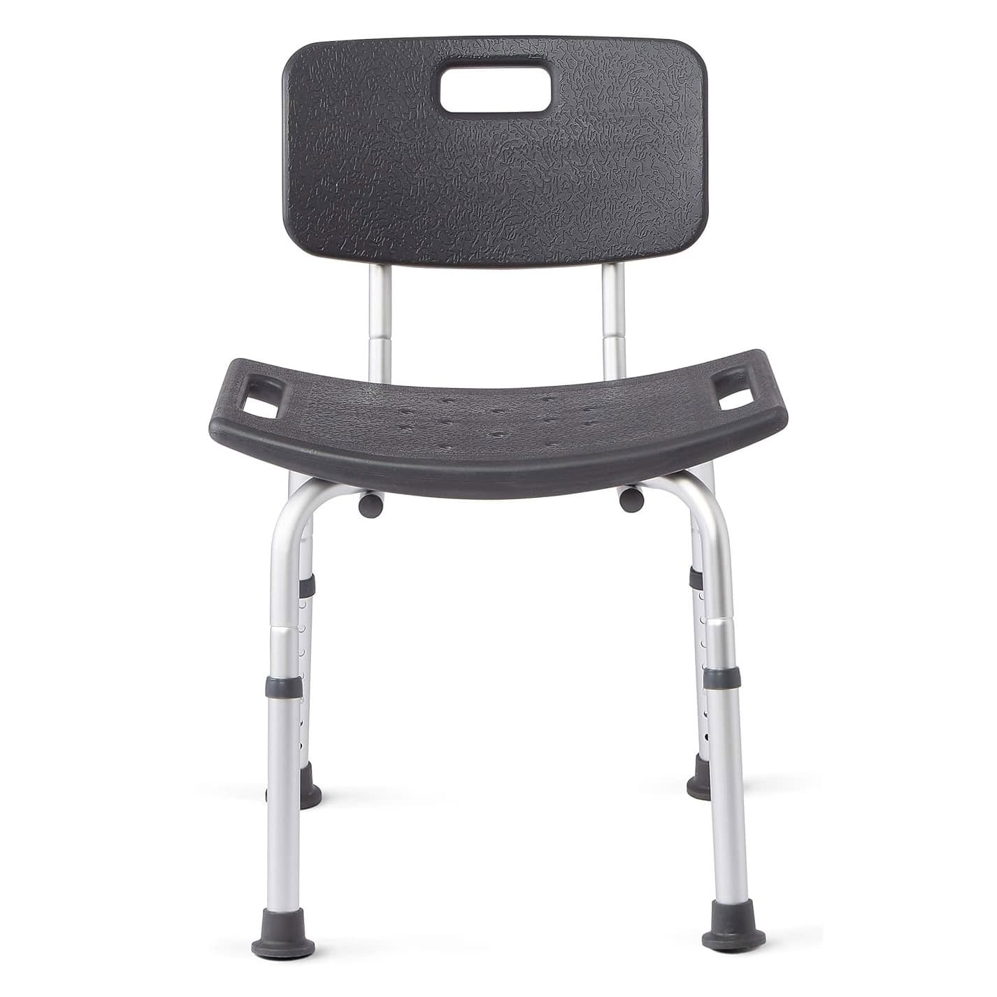 Medline Shower Chairs with Backs And Microban, Knockdown, Grey - Case of 2 - Image 1