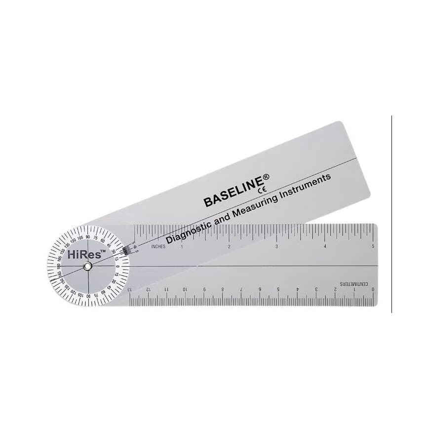 Baseline Hires Plastic Goniometer 6 Inch Arms - Image 1