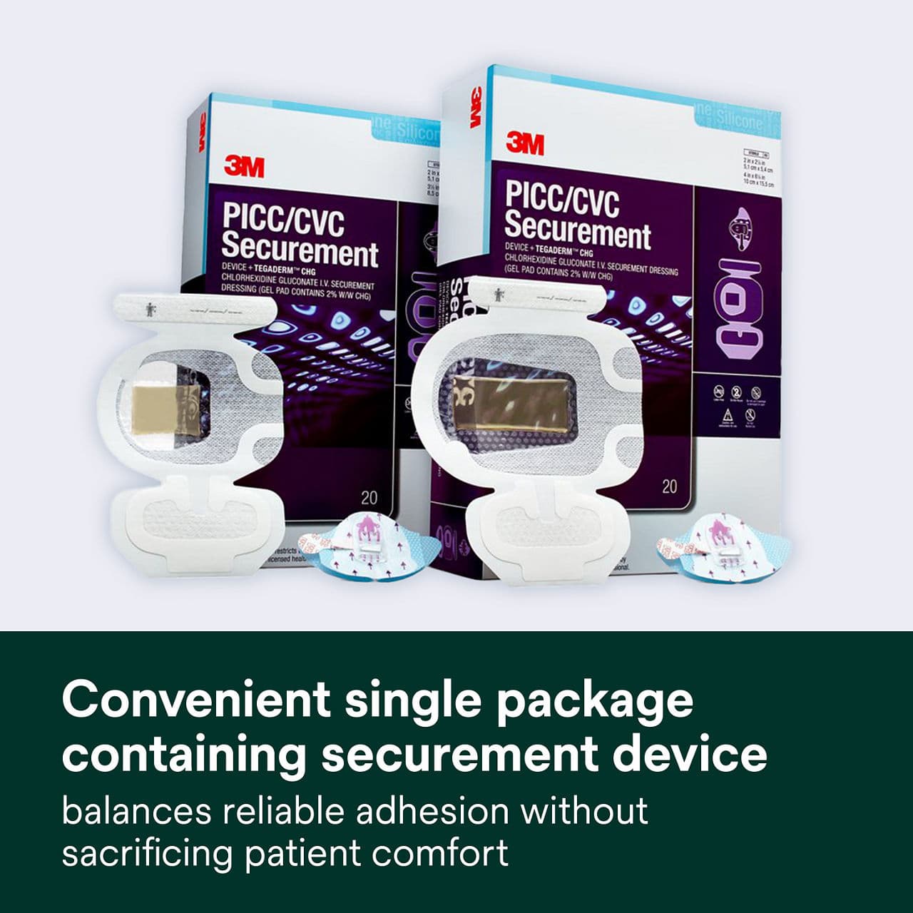 3M PICC-CVC Securement Device + Tegaderm CHG IV Dressing - Image 5