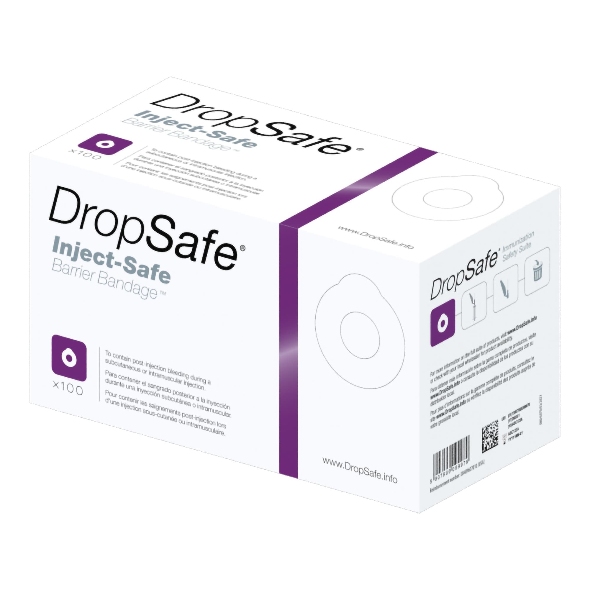 DropSafe Inject-Safe Adhesive Barrier Bandage Strip - Image 1