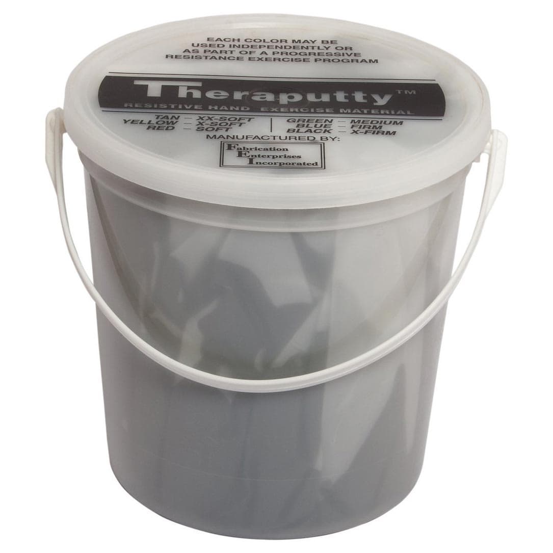 CanDo Antimicrobial Theraputty Exercise Material, 50 Lbs, Black, Extra firm - Image 1