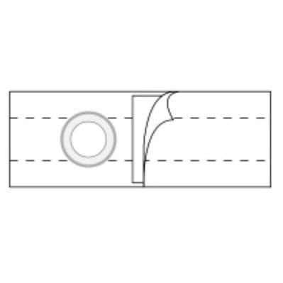 Nu-Hope Nu-Form 5" White Regular Elastic Ostomy Support Belt, Large, 3-1/2 Inch - Each - Image 1
